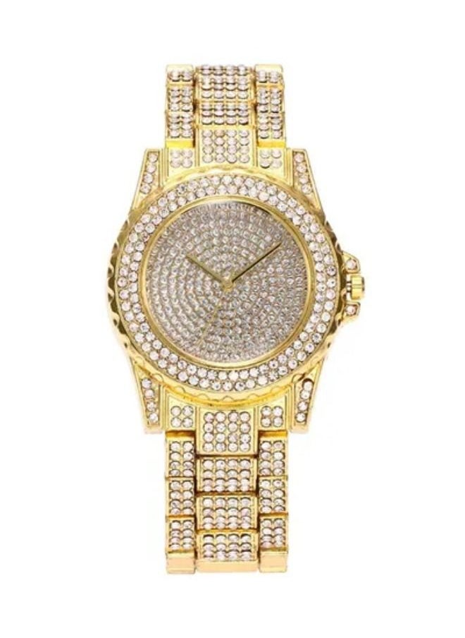 LESHP Water Resistant Rhinestone Studded Analog Watch ZS503801  - Image 1