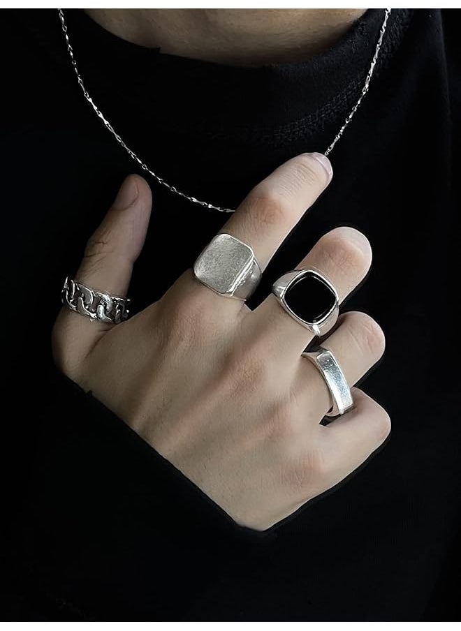 Shining Diva Fashion Latest Stylish Metal Boho Midi Finger Rings For Women And Girls Silver  - Image 2