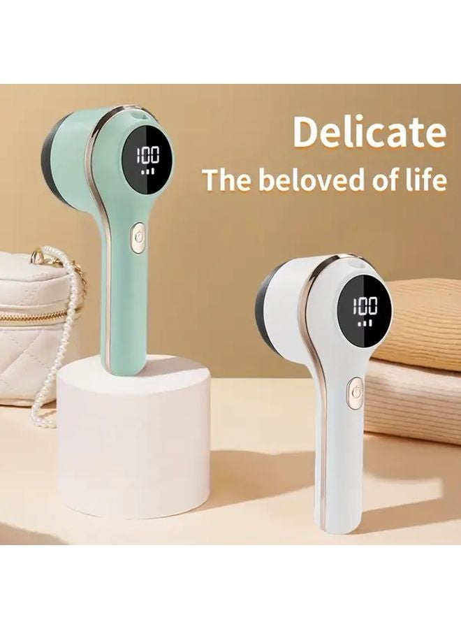 White Fabric Shaver For Sweaters Lint Remover Rechargeable USB Automatic - Image 2