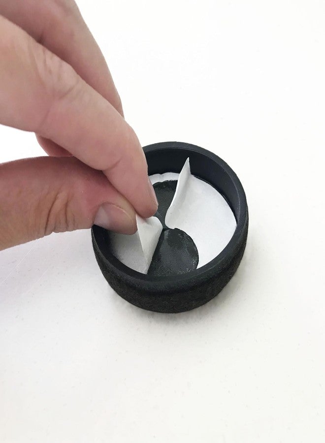 سوفت تاتش مجموعة سوبر سلايدرز من 4 قطع - وسادات لباد دائرية ذاتية اللصق مقاس 2 بوصة للأثاث، مناسبة للأرضيات الخشبية والبلاط والباركيه - واقيات أرضيات متينة مقاومة للخدش، بني - Image 4