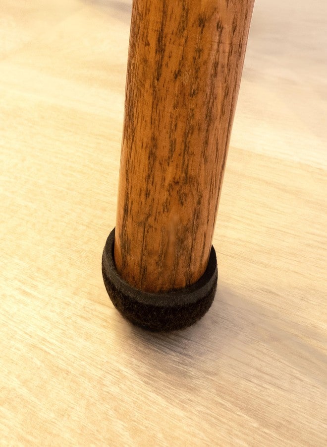 سوفت تاتش مجموعة سوبر سلايدرز من 4 قطع - وسادات لباد دائرية ذاتية اللصق مقاس 2 بوصة للأثاث، مناسبة للأرضيات الخشبية والبلاط والباركيه - واقيات أرضيات متينة مقاومة للخدش، بني - Image 5