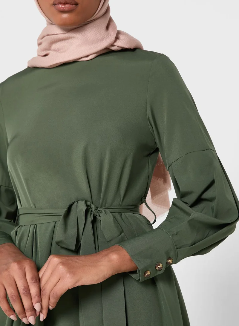 Khizana Ruffle Sleeve Dress