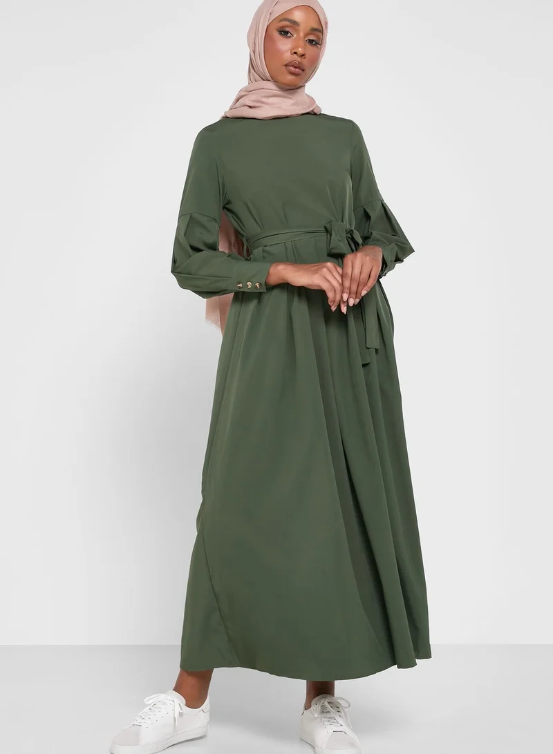 Khizana Ruffle Sleeve Dress