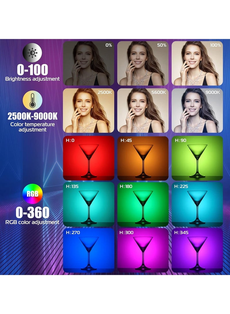 ULANZI VL110 RGB Light Stick, Portable Camera LED Video Tube Light, 2500-9000K Dimmable, 2600mAh Battery, Magnetic Attraction for Photography, TikTok - Image 3