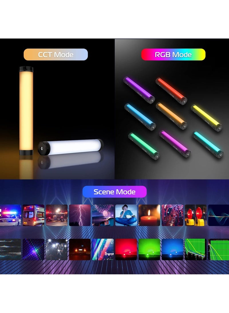 ULANZI VL110 RGB Light Stick, Portable Camera LED Video Tube Light, 2500-9000K Dimmable, 2600mAh Battery, Magnetic Attraction for Photography, TikTok - Image 2