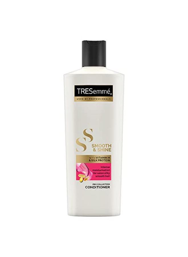Tresemme Smooth & Shine Conditioner 190 Ml, With Biotin & Silk Proteins For Silky Smooth Hair - Deeply Moisturises Dry & Frizzy Hair, For Men & Women  - Image 1