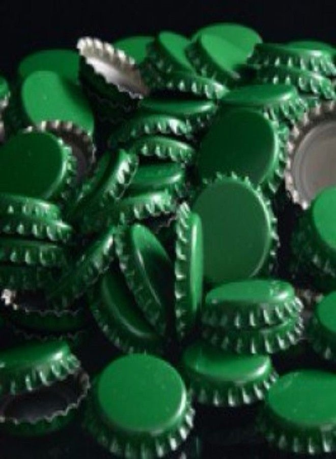 FastRack 144 Oxygen Absorbing Beer Bottle Caps 26mm Pry-Off Green Standard Homebrew Bottle Tops for Glass Bottles PVC-Free Crown Caps for Beer Bottling - Image 1