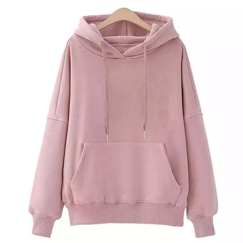 Korean Style Hooded Sweatshirt for Autumn Winter Lotus root starch 