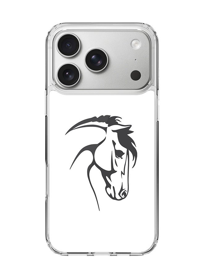 Stylizedd Classic Clear MagSafe Case for iPhone 17 Pro , Hybrid Soft Case Flexible Edges Anti Drop TPU PC Gel Thin Transparent Cover [ Designed for iPhone 17 Pro ] - ArabStallion