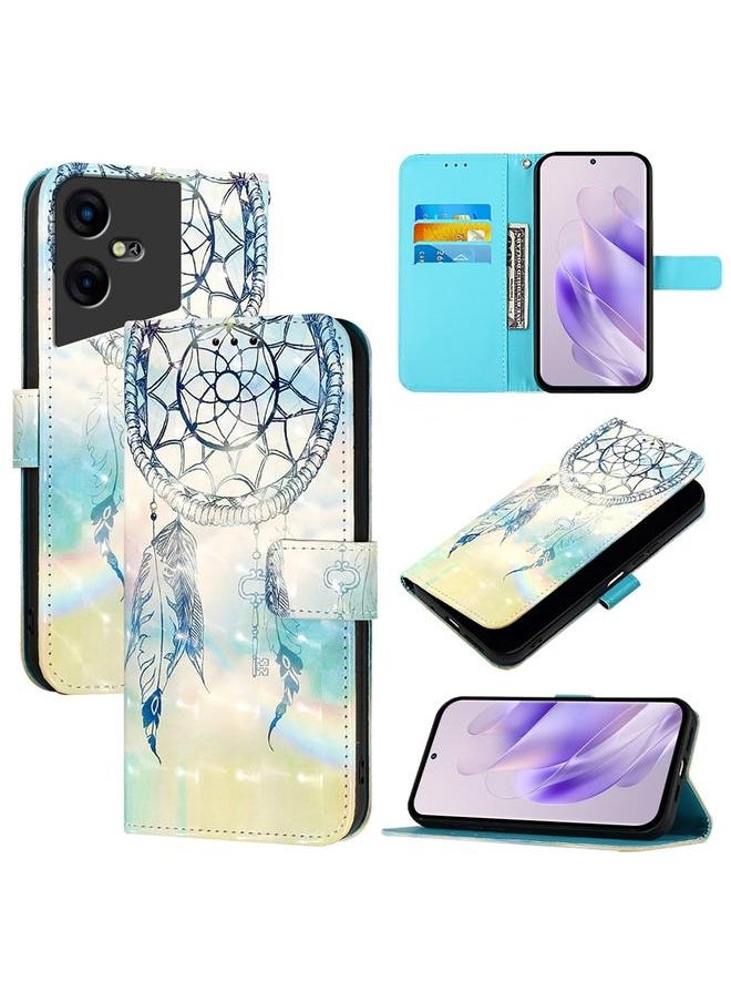 Zaboon For Tecno Pova Neo 3 3D Painting Horizontal Flip Leather Phone Case(Dream Wind Chimes) 
