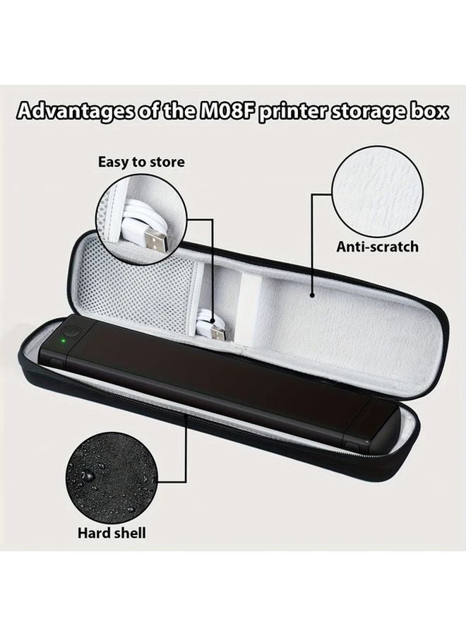 Phomemo M08F Portable Thermal Printer Case Dark Gray Travel Bag Lightweight Box Only - Image 3