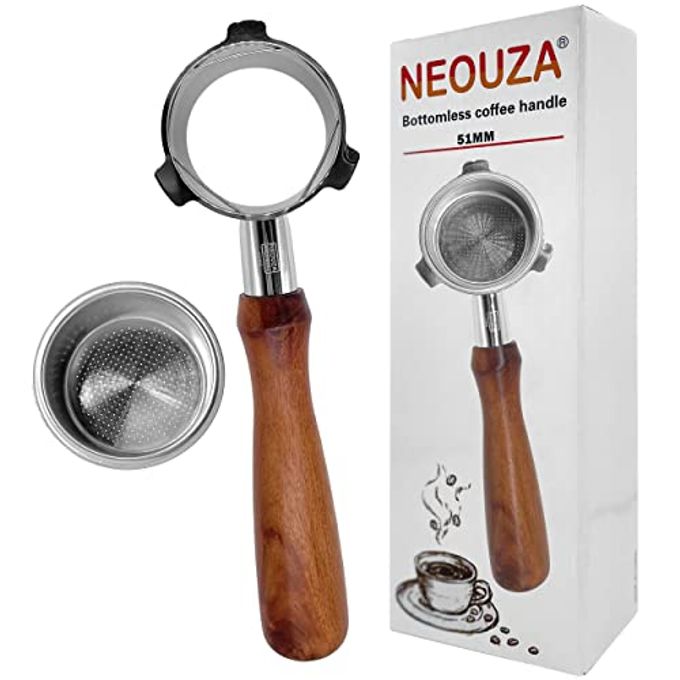 NEOUZA 51mm Bottomless Portafilter Compatible with De'Longhi La Specialista Coffee Espresso Machine EC9155 9335 9355 9665 - Image 1