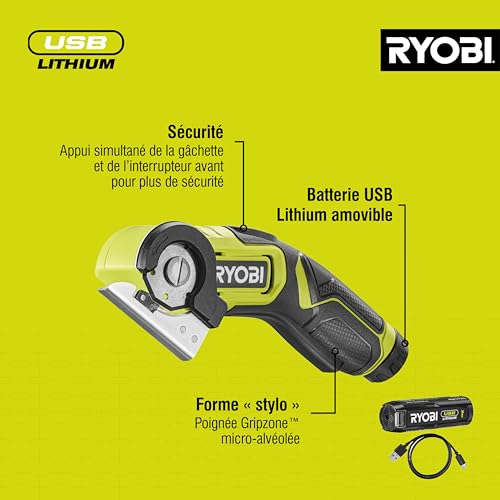 Ryobi أداة قطع لاسلكية RYOBI RCT4-120G 4V (1 × 2.0Ah)، هايبر أخضر - Image 5
