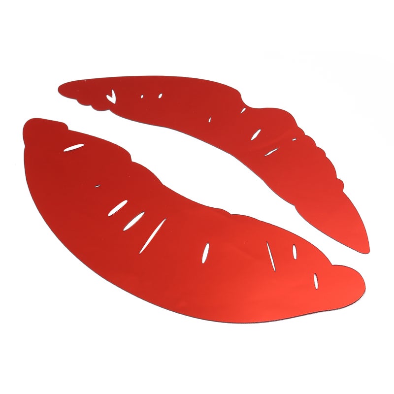 3Pcs Lip Shaped Wall Stickers Mirror Effect DIY Wall Decals Decorative Patch for Home Hotel (Random Color) - Image 5