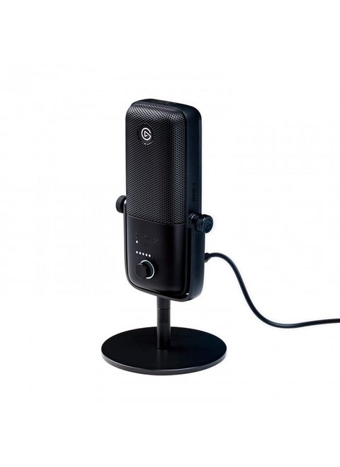 Elgato Wave:3 - Premium Studio Quality USB Condenser Microphone for Streaming, Podcast, Gaming and Home Office, Free Mixer Software, Sound Effect Plugins, Anti-Distortion, Plug n Play, for Mac, PC