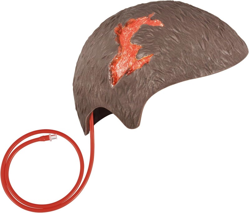 MedEduQuest Wearable Head Wound Simulator Kit Realistic Bleeding Control Training for Medical Students First AidWound Training and Medical Classes  Brown - Image 1