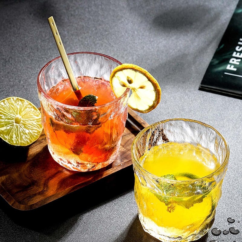KASTWAVE Crystal Drinking Glasses 4pc Set - 10oz Drinking Glassware Can Shaped Clear Glass Cups, Water Glasses Cup, Drinking Glasses Tumblers For Water, Juice for Any Drink and Any Occasion - Image 5