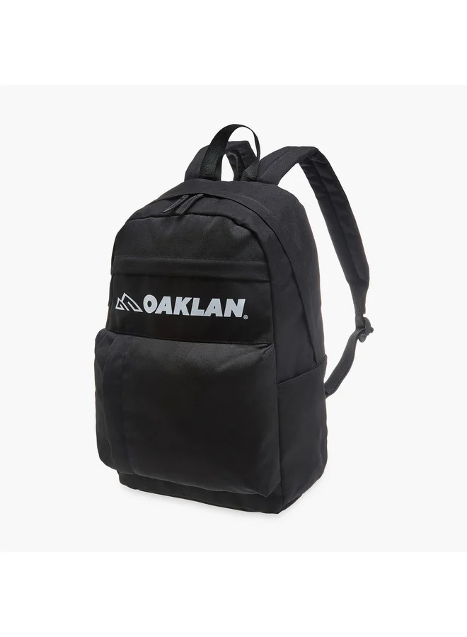 Oaklan by Shoexpress Boys Logo Print School Backpack with Pencil Pouch - 12x32x45 cm