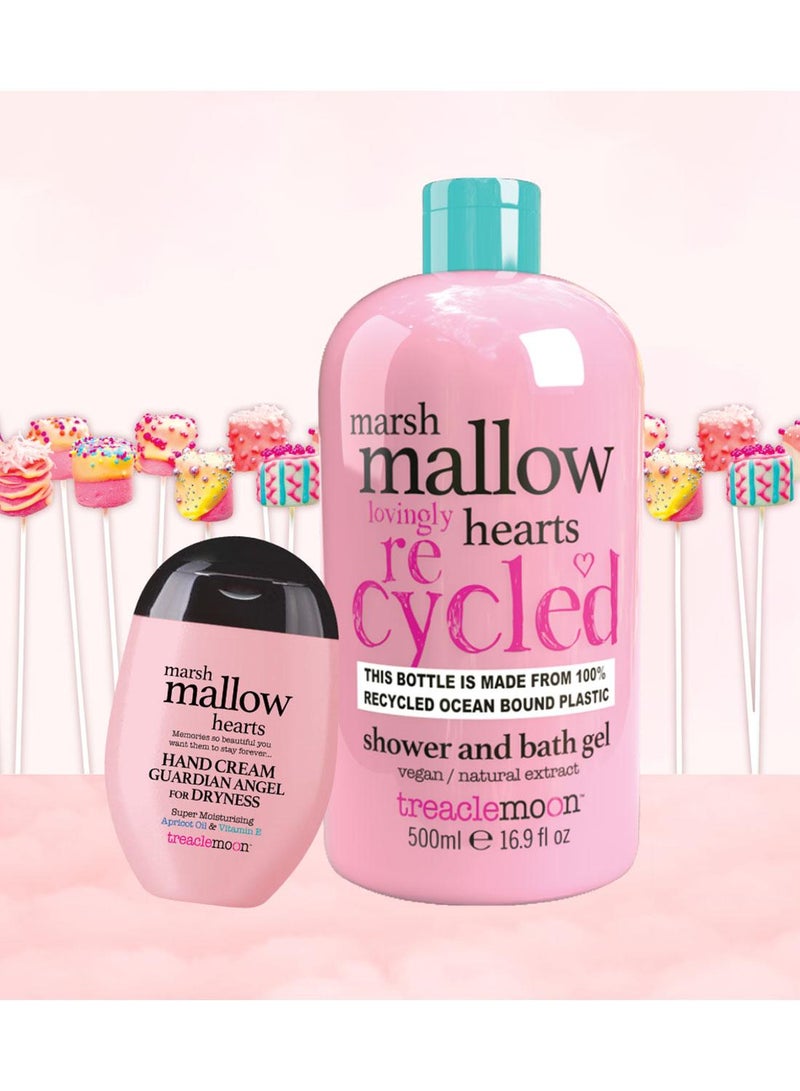 Treaclemoon Mallow Hearts Shower and Bath Gel, 500ml | Sweet Marshmallow Aroma | Nourishing Formula | Natural Extract | Suitable for Sensitive Skin | Dermatologically Tested | Vegan and Cruelty-Free - Image 5