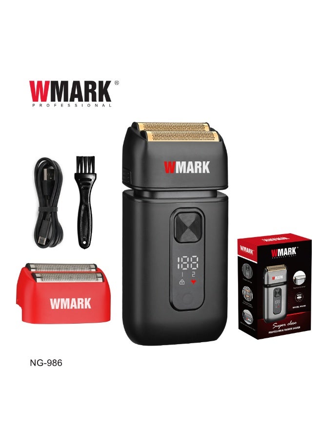 WMARK NG-986 Professional Barber Shaver Gold Titanium Foil Head 7500-8000RPM Cordless for Beard Head Close Shave - Image 4