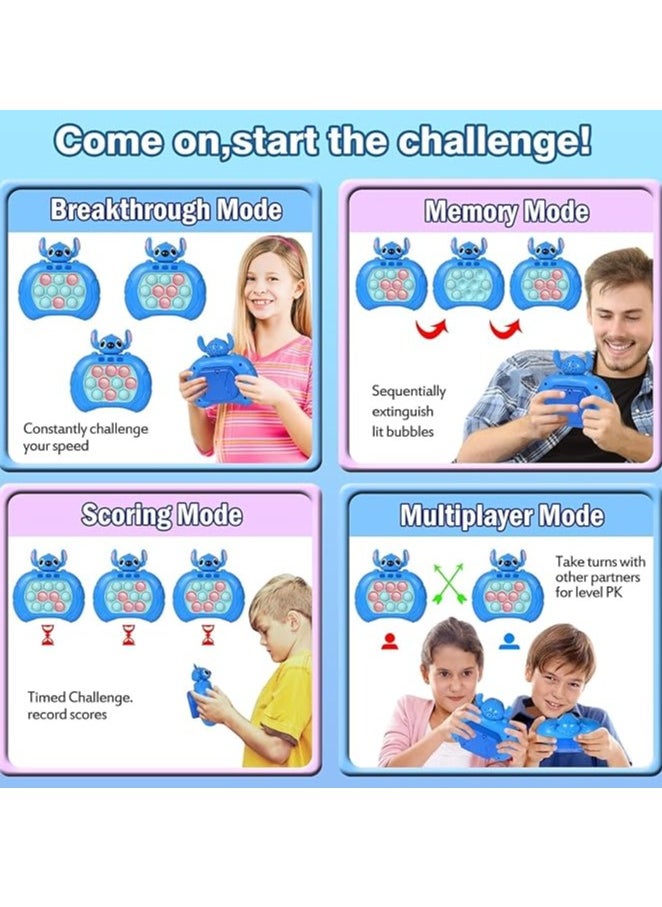 null - Meiruier Pop It Electronic Toy, Quick Push Bubbles Game Console,Speed Push Game Fidget Toys,Pop It Fidget Toy, Kids Toy Play Machine, Suitable For Stress Relief For Children And Adults (Set-1) - Image 1
