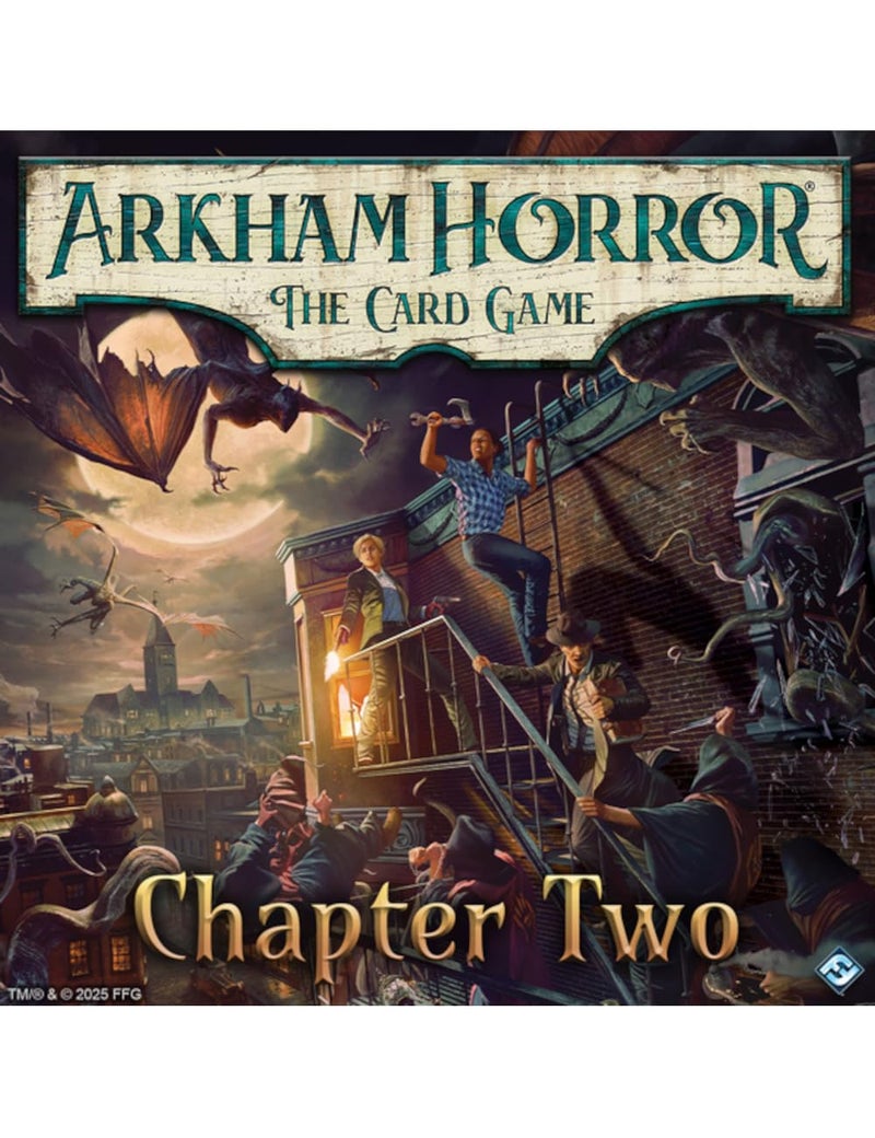 Asmodee Arkham Horror: The Card Game Chapter Two CORE Set - Cooperative LCG of Mystery & Madness with New Investigators & 3-Scenario Campaign, Ages 14+, 1-4 Players, Ages 14+, 90 Min Playtime