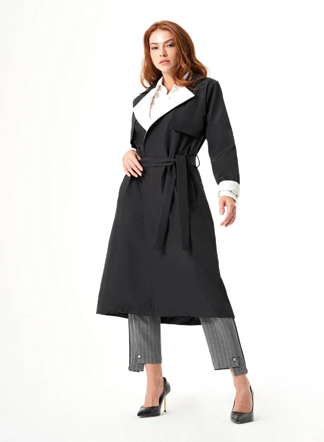 ميزال TRENCH COAT WITH COLLAR GARNISH