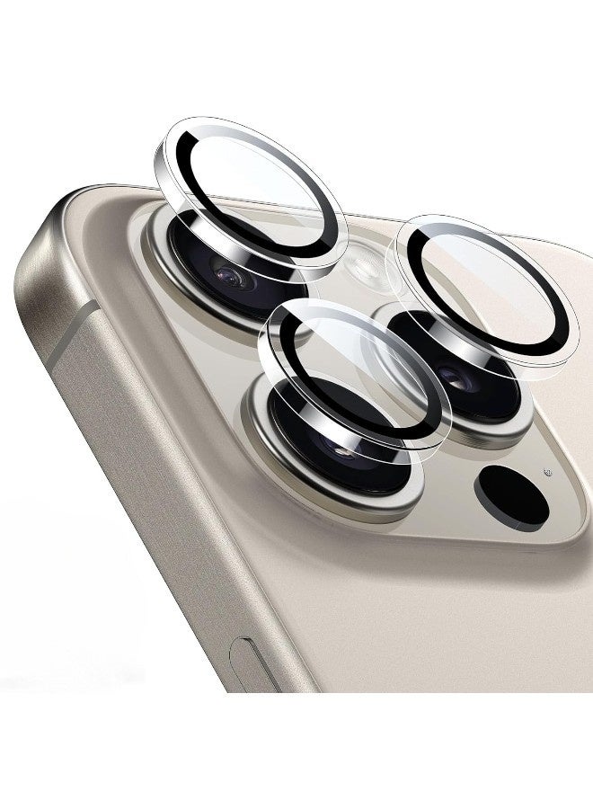 واقي عدسة كاميرا جوال ايفون 16 برو ماكس / آيفون 16 برو (iPhone 16 Pro Max/16 Pro) فردي قوي HD مقاوم للخدش من زجاج مقوى رفيع عبوة واحدة شفاف - تناسب جميع الوان الهاتف - Image 1
