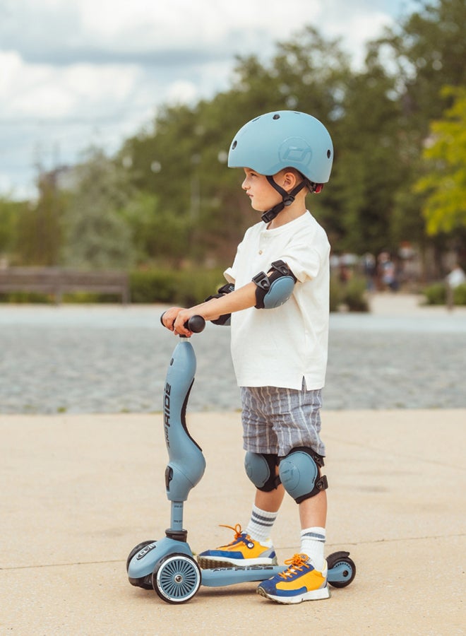 SCOOT AND RIDE Scoot & Ride Protective Set XXS Rose – Knee & Elbow Pads with Adjustable Straps, Lightweight & Durable, Breathable Fabric for Active Kids - Image 3