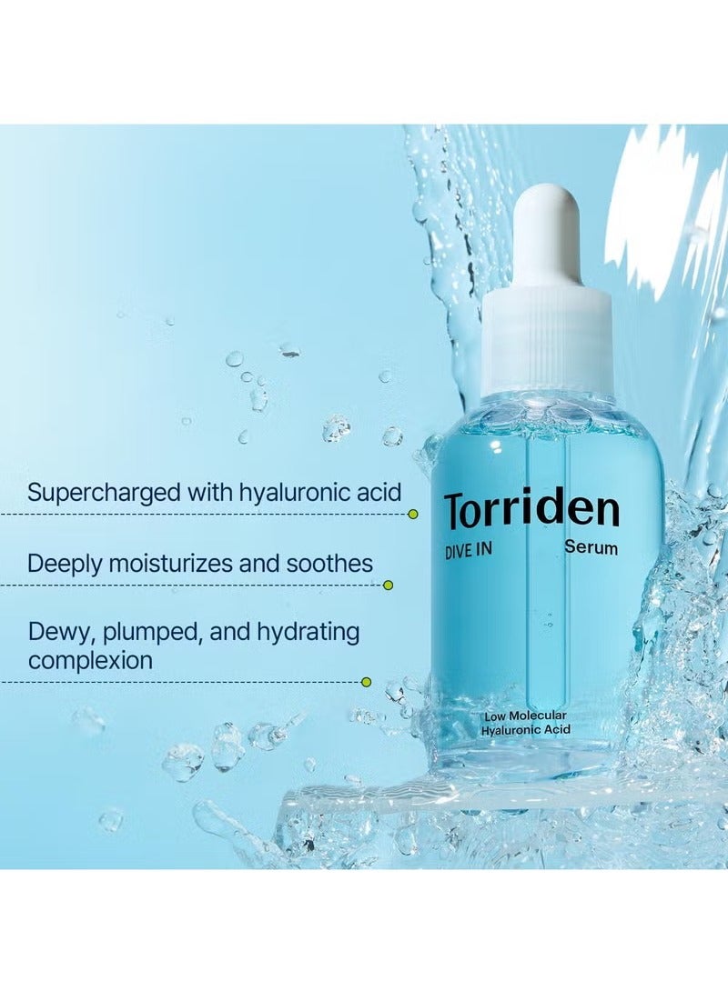 Torriden DIVE-IN Low-Molecular Hyaluronic Acid Serum, 1.69 fl oz | Fragrance-free Face Serum for Dry, Dehydrated, Oily Skin | Vegan, Clean, Cruelty-Free Korean Skin Care - Image 4