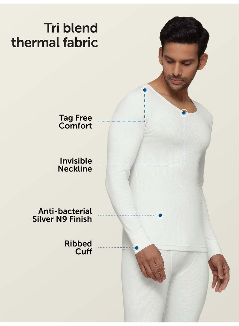 اكس واي اكس اكس مجموعة حرارية للرجال، مضادة للبكتيريا، لطيفة على البشرة مع الاحتفاظ بالحرارة، مجموعة IntelliHeat للملابس الداخلية الحرارية بمقاس عادي - Image 4