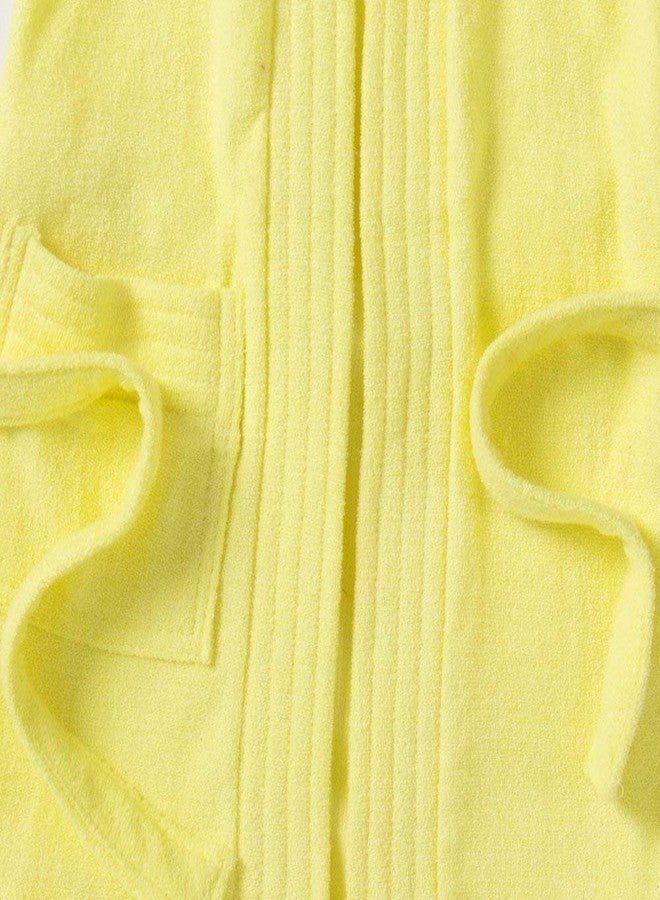 EIO روب استحمام قطني ناعم للأطفال من إي أو أو® (أصفر، 4-5 سنوات) - Image 3