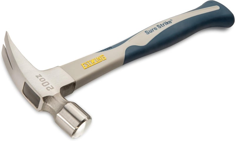 Estwing Sure Strike Hammer - 20 oz Rip Claw Hammer with Smooth Face & Carbon Fiber Handle - SSCF20S - Image 2