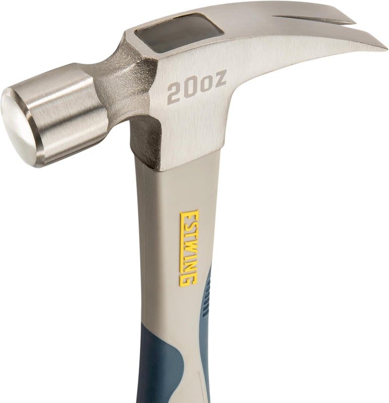 Estwing Sure Strike Hammer - 20 oz Rip Claw Hammer with Smooth Face & Carbon Fiber Handle - SSCF20S - Image 3