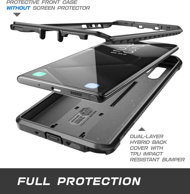 SUPCASE for Samsung Galaxy Note 10 Plus/Note 10 Plus 5G Case (Unicorn Beetle Pro), [Built-in Stand & Belt Clip] Full-Body Rugged Phone Case Without Screen Protector for Galaxy Note 10 Plus, Black - Image 4