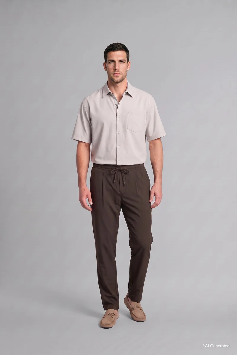 Relax Fit Regular Hem With Pockets Trousers