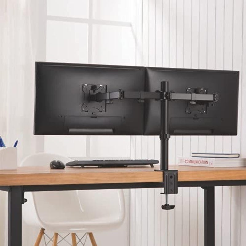 Hamood STEEL ARTICULATING MONITOR ARM For Most 17"-32" Monitors, Swivel Range:+90°~-90°, Screen Rotation:+180°~-180°, Arm Full Extension:390mm,Pole Height:398mm, Ham-102 - Image 2