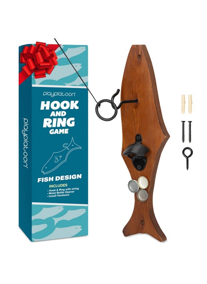 Play Platoon Hook and Ring Game with Bottle Opener and Magnetic Cap Catch - Wood Ring Toss Game for Adults, Fish Tiki Design - pzsku/Z53A2BF2C233C687197E5Z/45/_/1740982884/97ff667e-ef7d-499e-8b37-eb0813a8b872