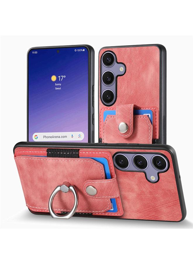 اس-توب جراب لهاتف Samsung Galaxy S25 Ultra 5G بتصميم كلاسيكي مع حلقة ومحفظة وبطاقة - Image 2