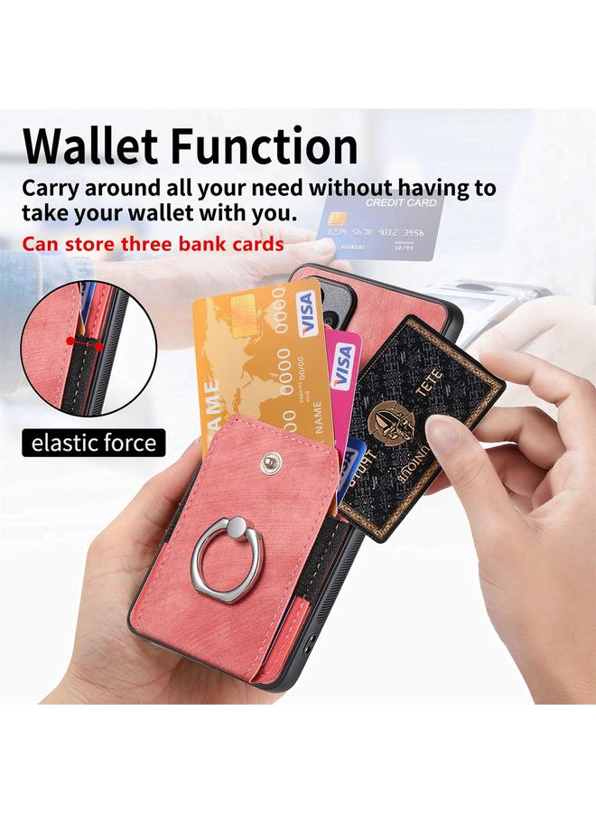 اس-توب جراب لهاتف Samsung Galaxy S25 Ultra 5G بتصميم كلاسيكي مع حلقة ومحفظة وبطاقة - Image 4