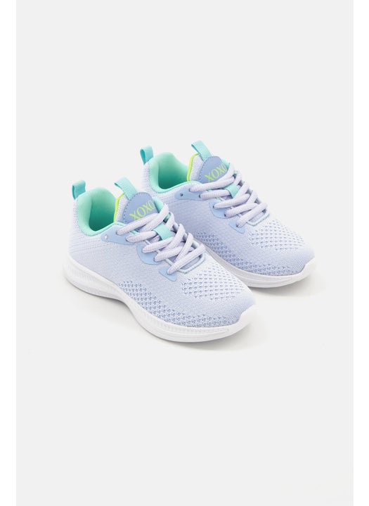 Kids Girl Jenson Lace Up Sports Shoes, Lavender