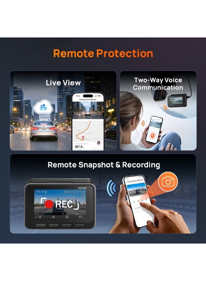 70mai UP11 4G Hardwire Kit 2 for Dash Cam A900 / A900 Ultra, 24H Smart Parking Surveillance, 4G LTE Connectivity - Image 4