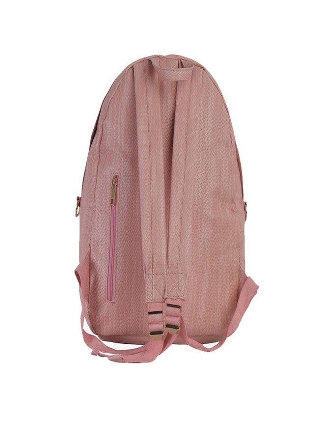 Strutt 20 Ltrs Light Weight Weaved Pink Casual Backpack/Buddy Pack - Image 4