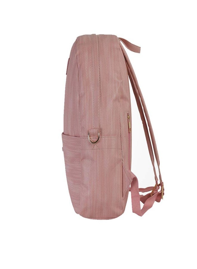 Strutt 20 Ltrs Light Weight Weaved Pink Casual Backpack/Buddy Pack - Image 3