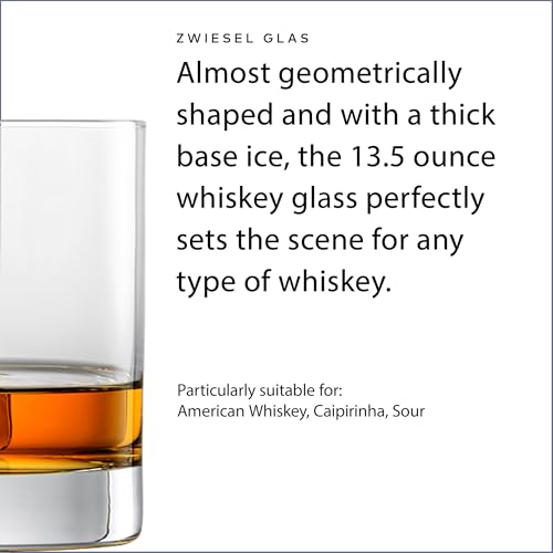 SCHOTT ZWIESEL ZWIESEL GLAS Paris Whiskey Glass 13.5 Ounce (Set of 6), Bar Tumbler for Whiskey, Dishwasher-Safe Tritan Crystal Glasses, Made in Germany - Image 3