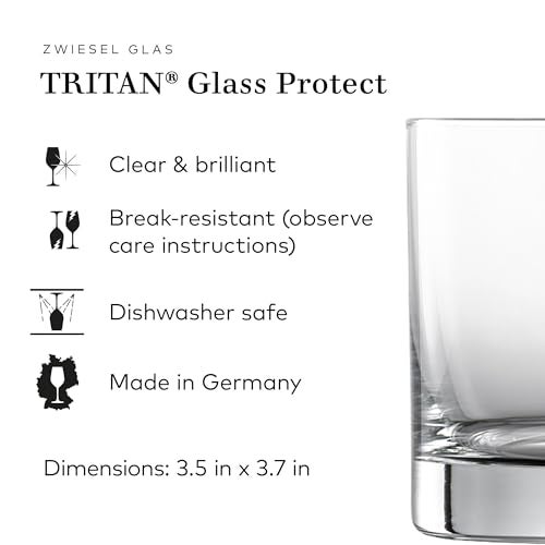 SCHOTT ZWIESEL ZWIESEL GLAS Paris Whiskey Glass 13.5 Ounce (Set of 6), Bar Tumbler for Whiskey, Dishwasher-Safe Tritan Crystal Glasses, Made in Germany - Image 2