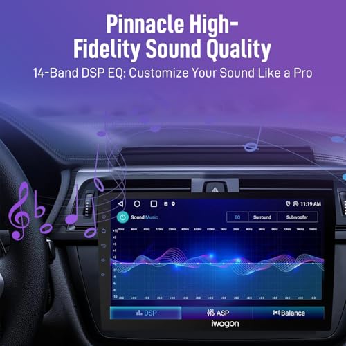 iWagon 4GB+64GB Car Android System Touch Screen 9 Inch|TS9Pro Car Stereo|Wireless Carplay Adapter & Android Auto| 4th Gen Car Display Screen | Including Rearview LED Camera| Universal for All Cars - Image 3