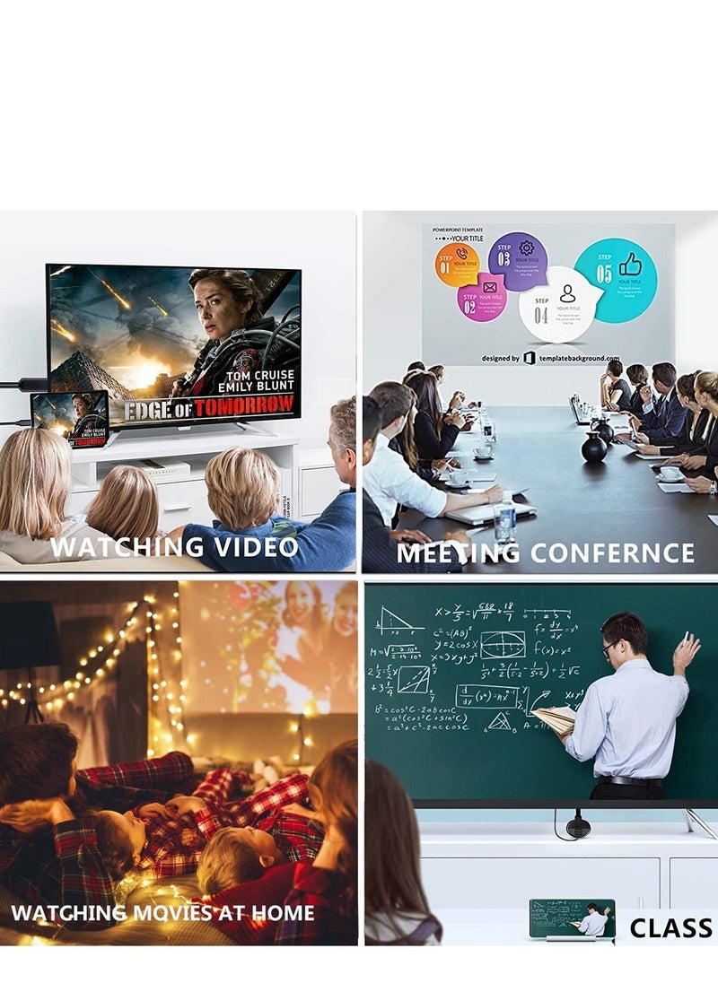 Wireless HDMI Display Adapter, Miracast Dongle,with HDMI Cable, for Streaming YouTube, Wireless HDMI Screen Mirroring, Used for Android Casting/Mirroring to TV/Projector/Monitor