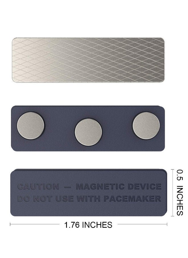Generic Magnetic Name Tag, 20 Pcs Magnetic Badge Holder for Clothes, Metal Magnetic Tags with 3 Neodymium Magnets  - Image 3