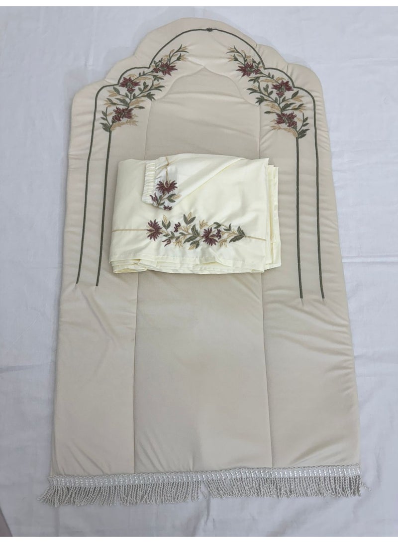 برايدس طقم سجاد صلاة مع شرشف    مرد مطرز - Image 1